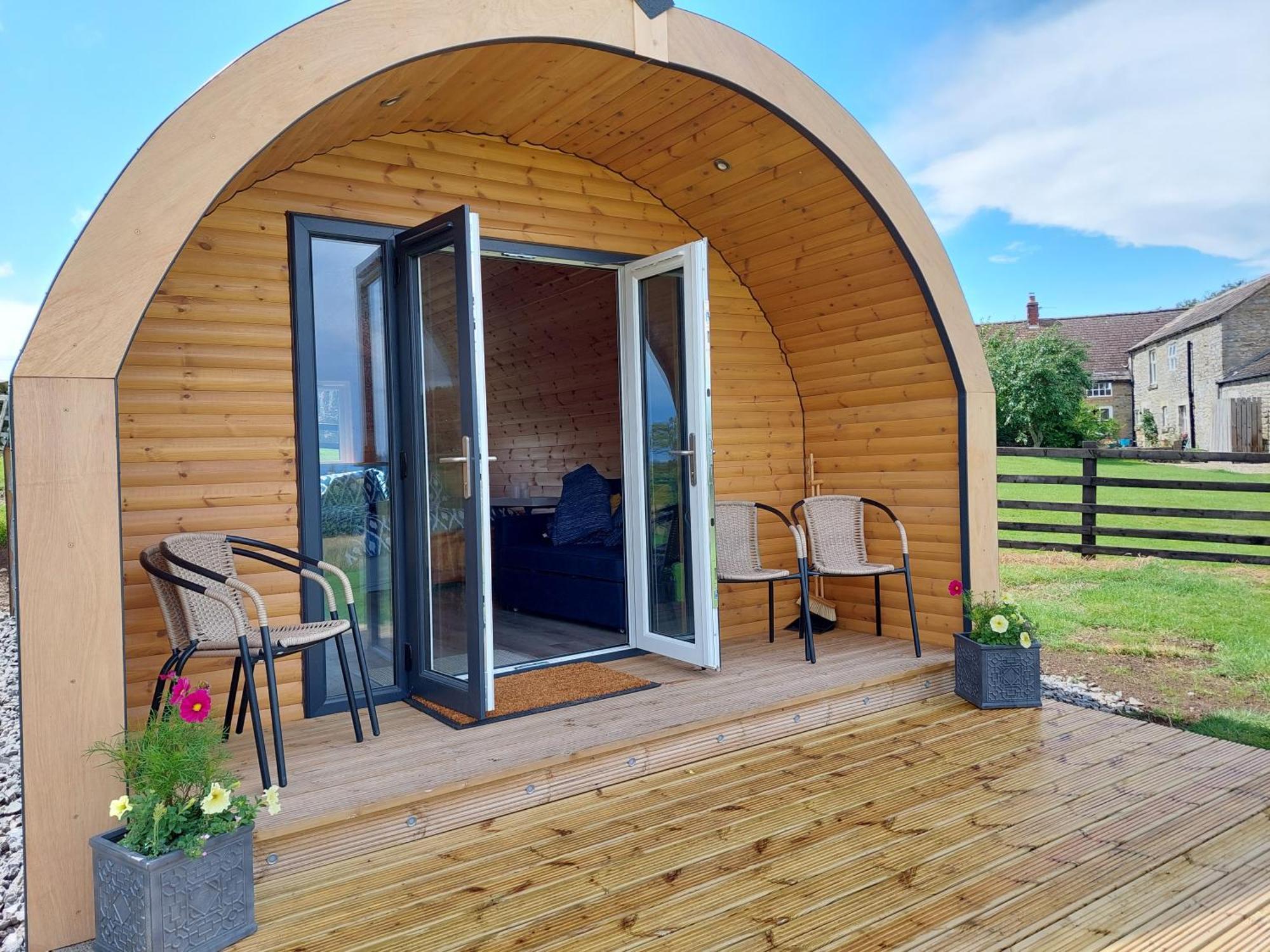 High Whashton Springs Glamping Pod, Richmond Yorksアパートメント エクステリア 写真